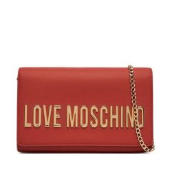 Torebka LOVE MOSCHINO. Czerwone kopertówki Love Moschino, bez wzorów, wizytowe, bez dodatków. Za 699.99 zł.