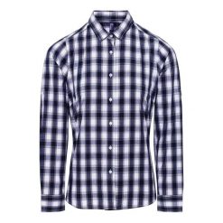 Damska Bawełniana Koszula W Kratę Z Długim Rękawem. Białe koszule PREMIER, m, bez wzorów, z bawełny, casualowe, bez kołnierzyka, bez ramiączek. Za 112.99 zł.