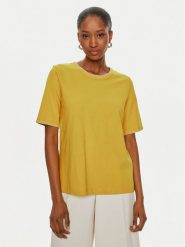United Colors Of Benetton T-Shirt 34G7D107B Żółty Regular Fit. Żółte t-shirty United Colors Of Benetton, xs, bez wzorów, z bawełny, bez kołnierzyka, bez ramiączek. Za 69.99 zł.