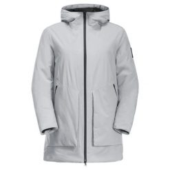 Damska kurtka puchowa Jack Wolfskin Luisenplatz. Szare kurtki Jack Wolfskin, na zimę, s, bez wzorów, z materiału, bez kaptura. Za 1,263.00 zł.