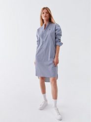 Polo Ralph Lauren Sukienka koszulowa 211891431001 Granatowy Regular Fit. Niebieskie sukienki Polo Ralph Lauren, bez wzorów, z bawełny, bez kołnierzyka, bez ramiączek, koszulowe. Za 829.99 zł.