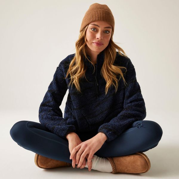 Polar damski z suwakiem 1/2 Frankie Borg. Niebieskie bluzy z polaru Regatta, bez wzorów, z polaru, trekkingowe. W wyprzedaży za 159.99 zł.