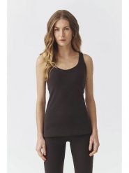 TATUUM Top w kolorze ciemnobrązowym rozmiar: M. Brązowe topy Tatuum, m, bez wzorów, bez kołnierzyka, bez ramiączek. Za 118.28 zł.