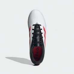 Buty Copa Pure 3 Club TF. Białe buty treningowe adidas, bez wzorów, z materiału, bez zapięcia. W wyprzedaży za 199.20 zł.