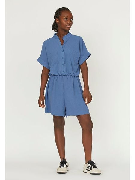 SisterS point Kombinezon w kolorze niebieskim rozmiar: L. Niebieskie kombinezony Sisters Point, l, bez wzorów, bez kołnierzyka, bez ramiączek. Za 91.77 zł.