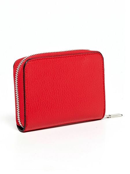 Abaco Skórzany portfel "Gali" w kolorze czerwonym - 12 x 10 x 2 cm rozmiar: onesize. Czerwone portfele Abaco, bez wzorów, z materiału. Za 152.98 zł.