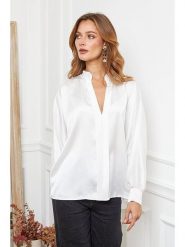 Joséfine Bluzka "Patrick" w kolorze białym rozmiar: M. Białe bluzki Joséfine, m, bez wzorów, bez kołnierzyka, bez ramiączek. Za 118.01 zł.