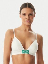 Calvin Klein Underwear Biustonosz braletka LV00QF8886 Kremowy. Białe biustonosze Calvin Klein Underwear, bez wzorów, z bawełny. Za 189.99 zł.
