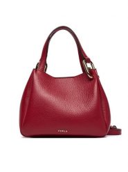 Furla Torebka Nuvola Mini WE00907 HSF000 CN CGQ00 Bordowy. Czerwone torebki klasyczne Furla, bez wzorów, ze skóry, bez dodatków. Za 1,439.00 zł.