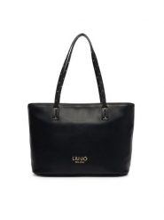 Liu Jo Torebka AF6071 E1120 Czarny. Czarne shopper bag Liu Jo, bez wzorów, ze skóry, bez dodatków. Za 499.99 zł.