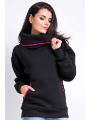 Awama Bluza w kolorze czarnym rozmiar: S/M. Czarne bluzy Awama, m, bez wzorów, bez kaptura, na golfa. Za 127.65 zł.