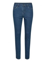 Kaffe Dżinsy "Vicky" - Skinny fit - w kolorze niebieskim rozmiar: 40. Niebieskie jeansy Kaffe, bez wzorów, klasyczne, z podwyższonym stanem. Za 109.78 zł.