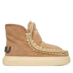 Śniegowce Mou. Brązowe śniegowce Mou, bez wzorów, bez zapięcia. Za 1,139.00 zł.