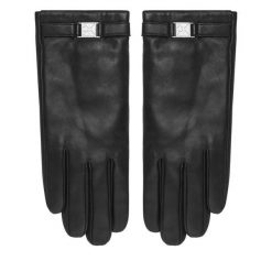 Rękawiczki Damskie Calvin Klein. Czarne rękawiczki Calvin Klein, bez wzorów. Za 389.99 zł.
