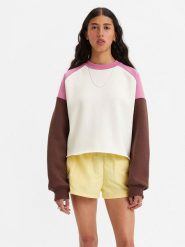 Levi´s Bluza "Graphic Campout" w kolorze biało-różowym rozmiar: M. Białe bluzy m, bez wzorów, z bawełny, bez kaptura. Za 141.19 zł.