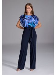 SWING Kombinezon w kolorze granatowym rozmiar: 44. Niebieskie kombinezony Swing, bez wzorów, z tkaniny, bez kołnierzyka, bez ramiączek. Za 304.99 zł.