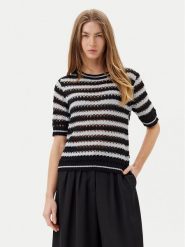 ARTIGLI Sweter ACMA001895 Czarny Regular Fit. Czarne swetry Artigli, l, bez wzorów, z syntetyku, bez ramiączek. Za 179.99 zł.