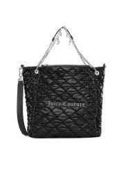 Juicy Couture Torebka BIJXT8667WRY Czarny. Czarne torebki klasyczne Juicy Couture, bez wzorów, z materiału, bez dodatków. Za 439.99 zł.