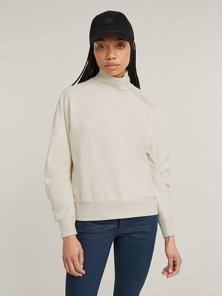 G-Star Bluza w kolorze białym rozmiar: L. Białe bluzy G-Star, l, bez wzorów, retro, bez ramiączek, bez kaptura. Za 170.87 zł.