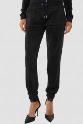 JUICY COUTURE Czarne dresy damskie Willow Cuff Jogger, Rozmiar XS. Czarne spodnie dresowe Juicy Couture, bez wzorów, z dresówki. W wyprzedaży za 217.99 zł.