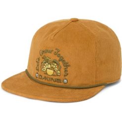 Czapka typu snapback Dakine. Żółte czapki z daszkiem Dakine, bez wzorów. Za 222.50 zł.