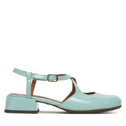 Czółenka Fly London. Zielone czółenka Fly London, bez wzorów, bez obcasa, bez zapięcia. Za 716.99 zł.