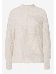 More & More Sweter w kolorze kremowym rozmiar: 40. Brązowe swetry More & More, bez wzorów, ze splotem, bez ramiączek. Za 118.84 zł.