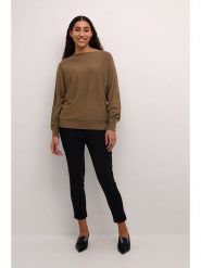 CULTURE Sweter w kolorze jasnobrązowym rozmiar: S. Brązowe swetry Culture, s, bez wzorów, bez ramiączek. Za 110.04 zł.