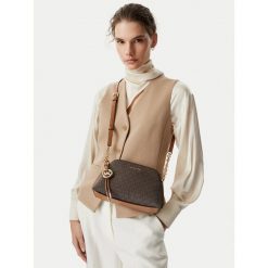 Torebka MICHAEL Michael Kors. Brązowe listonoszki MICHAEL Michael Kors, bez wzorów, bez dodatków. Za 1,019.00 zł.