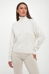 Golf damski wełniany z jedwabiem PESERICO. Swetry Peserico, bez wzorów, z wełny, bez ramiączek. Za 2,649.00 zł.