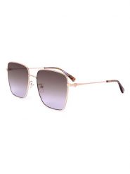 Moschino Damskie okulary przeciwsłoneczne w kolorze złoto-fioletowym rozmiar: 59. Różowe okulary przeciwsłoneczne MOSCHINO, bez wzorów, z tworzywa sztucznego, metalowe. Za 249.95 zł.
