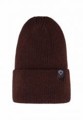 Zimowa czapka damska beanie H-CHILLI. Brązowe czapki zimowe Volcano, bez wzorów, z dzianiny, klasyczne. Za 69.99 zł.