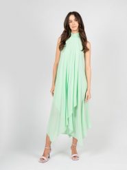 Patrizia Pepe Sukienka | 8A1215/AD08 | Kobieta | Zielony. Zielone sukienki Patrizia Pepe, na co dzień, bez wzorów, z poliesteru, eleganckie, z asymetrycznym kołnierzem, bez ramiączek, asymetryczne. W wyprzedaży za 599.00 zł.