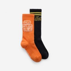 Skarpety do połowy łydki 2 sztuki. Skarpetki Decathlon, bez wzorów, z bawełny. Za 44.99 zł.