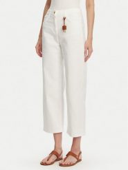Elisabetta Franchi Jeansy PJ-87D-51E2 Biały Regular Fit. Białe jeansy Elisabetta Franchi, bez wzorów, z bawełny. Za 1,619.00 zł.