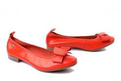 MACIEJKA P6802-18/00-0 pomarańczowy, baleriny damskie. Brązowe baleriny Maciejka, bez wzorów, ze skóry, bez obcasa, bez zapięcia. Za 209.90 zł.