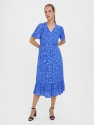 Vero Moda Sukienka codzienna Tirza 10268776 Niebieski Regular Fit. Niebieskie sukienki Vero Moda, na co dzień, s, bez wzorów, z wiskozy, bez kołnierzyka, bez ramiączek, proste. Za 109.99 zł.