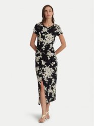 Lauren Ralph Lauren Sukienka letnia 250933444001 Czarny Slim Fit. Czarne sukienki Lauren Ralph Lauren, s, bez wzorów, z bawełny, bez kołnierzyka, bez ramiączek. Za 739.99 zł.