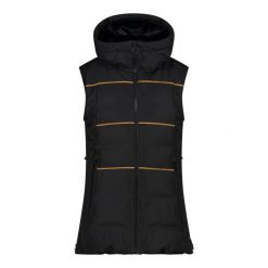 Kurtka bezrękawnik zapinana na zamek damska CMP. Czarne kurtki narciarskie CMP, na zimę, bez wzorów, bez kaptura, narciarskie. W wyprzedaży za 754.50 zł.