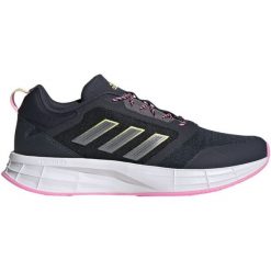 Buty adidas Duramo Protect W GW3851 grafitowy czarne. Czarne buty do biegania bez wzorów, z materiału, bez zapięcia, do biegania. Za 422.57 zł.