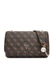 Guess Torebka Noelle II HWQG96 72210 Brązowy. Brązowe torebki klasyczne Guess, z aplikacjami, ze skóry, bez dodatków. Za 589.99 zł.