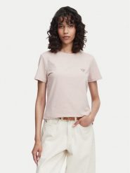 Guess T-Shirt V4YI09 J1314 Różowy jasny Regular Fit. Czerwone t-shirty Guess, xs, z aplikacjami, z bawełny, bez kołnierzyka, bez ramiączek. Za 154.99 zł.