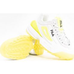 Buty sportowe damskie Fila Disruptor Premium Wmn (1010862.95H). Białe buty treningowe Fila, bez wzorów, bez zapięcia, do koszykówki. Za 317.99 zł.