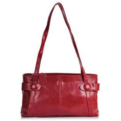 Torebka skórzana damska DAN-A T42 czerwona. Czerwone torebki klasyczne DAN-A, bez wzorów, ze skóry, vintage, małe, bez dodatków. Za 269.99 zł.