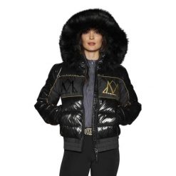 Damska kurtka z kapturem Mountain Horse Diamond. Czarne kurtki MOUNTAIN HORSE, l, bez wzorów, z futra, eleganckie, z kapturem. Za 324.00 zł.