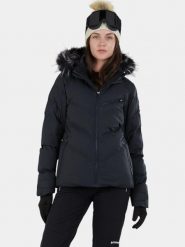 Kurtka Narciarska Damska Fundango Elyra. Czarne kurtki narciarskie FUNDANGO, na zimę, m, z aplikacjami, z materiału, bez kaptura, narciarskie. Za 499.00 zł.