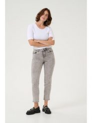 Kaffe Dżinsy - Slim fit - w kolorze szarym rozmiar: 38. Szare jeansy Kaffe, bez wzorów, klasyczne, z podwyższonym stanem. Za 122.09 zł.