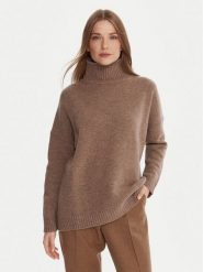 Weekend Max Mara Golf Borgia 2525366112 Brązowy Relaxed Fit. Brązowe swetry Weekend Max Mara, xs, bez wzorów, z wełny, bez ramiączek. Za 899.99 zł.