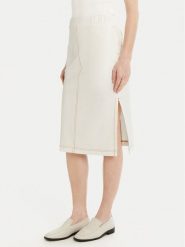 Max Mara Leisure Spódnica midi Otto 2516771017 Biały Regular Fit. Białe spódnice Max Mara Leisure, xs, bez wzorów, z bawełny, midi. Za 399.99 zł.