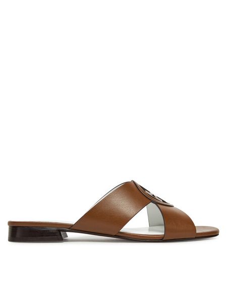 Tory Burch Klapki Miller 162574 Brązowy. Brązowe klapki Tory Burch, bez wzorów, ze skóry, bez obcasa, bez zapięcia. Za 1,619.00 zł.